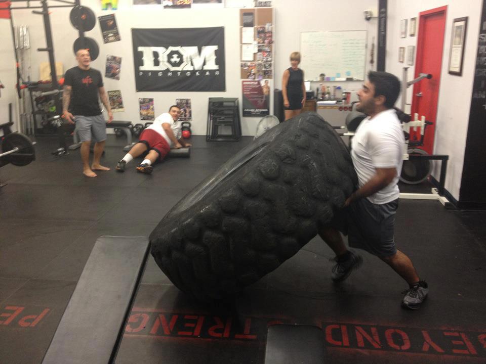 tire flip