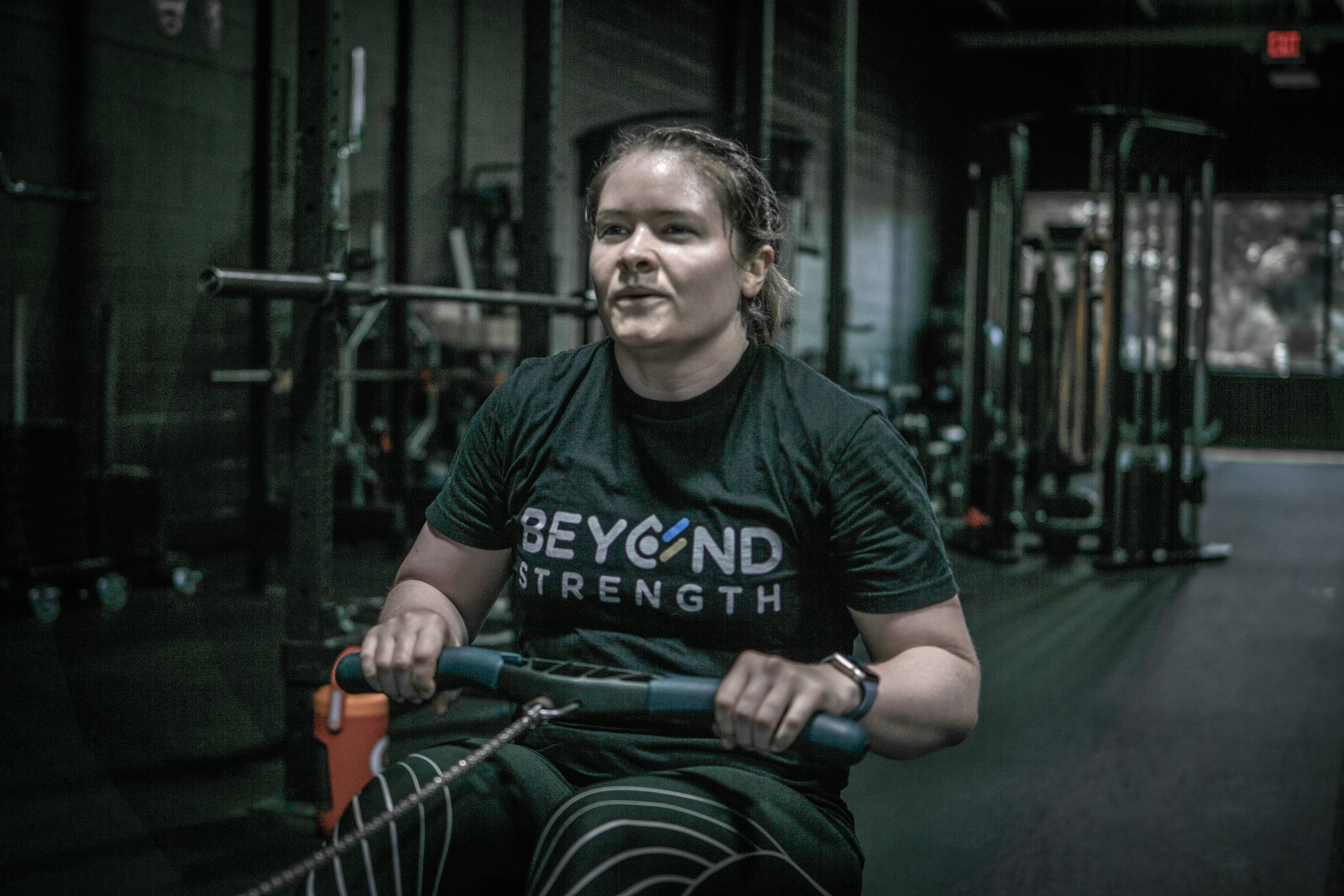 Lauren doing endurance training at Beyond Strength in Sterling, Virginia